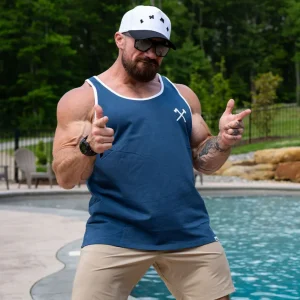 AAR Simple Tank White on Blue